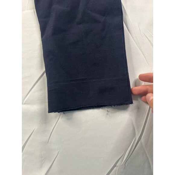 Tory Burch Pants Womens Size 5 Ankle Pull On Mid Rise Black Solid Straight Leg - Picture 6 of 9